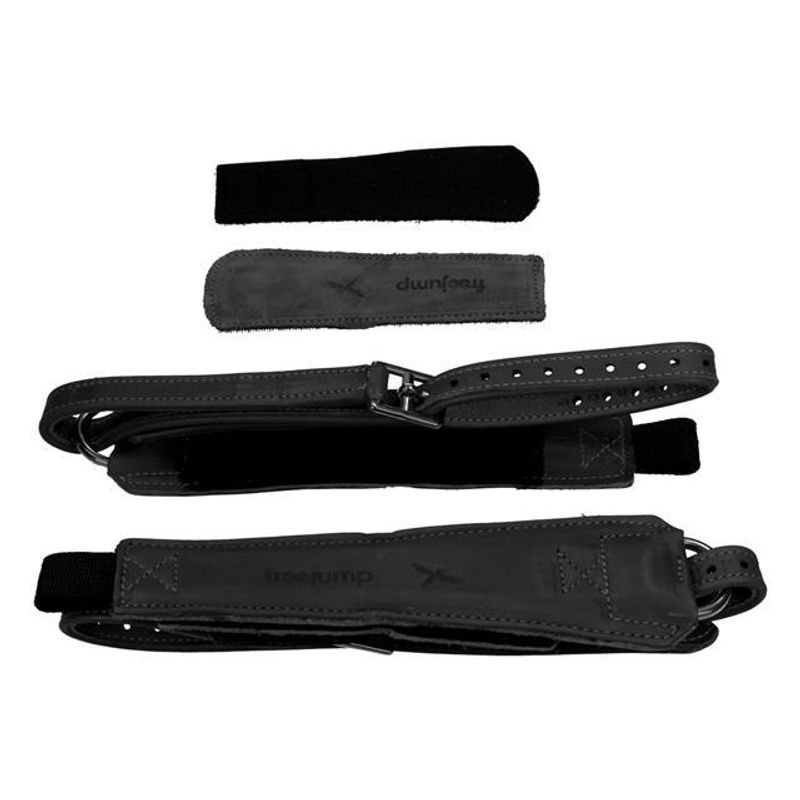 Freejump Leather stirrup Progrip black
