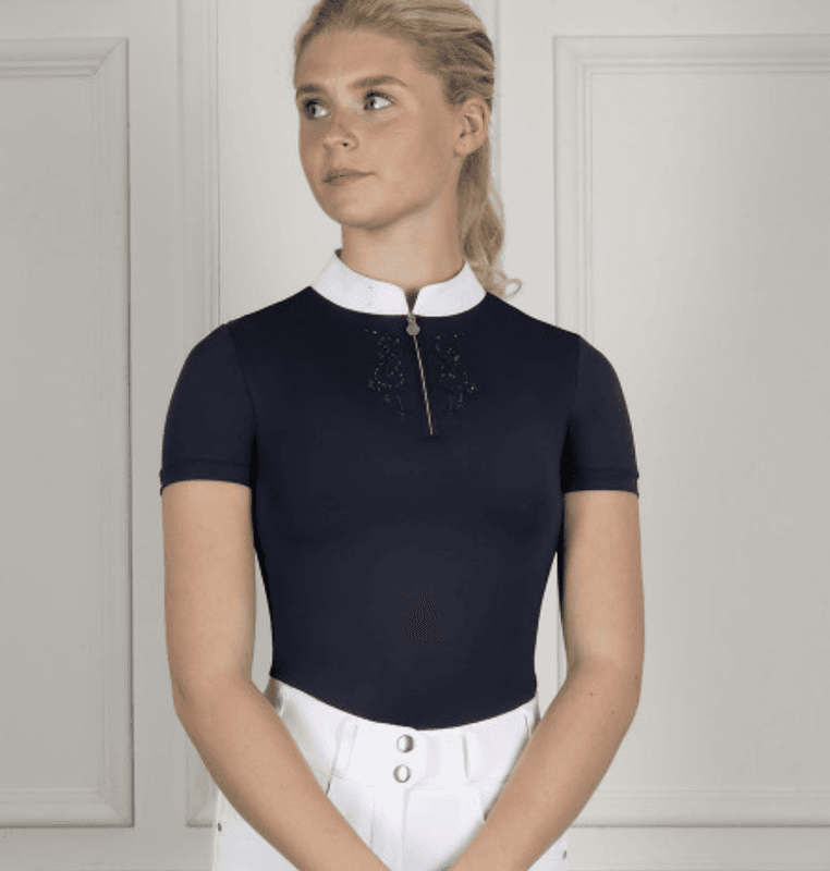 Coldstream Hermitage Diamante Stevneskjorte Navy