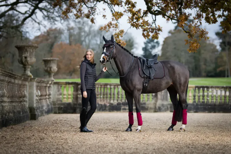 LeMieux Suede Dressage Square Cinder/Ember