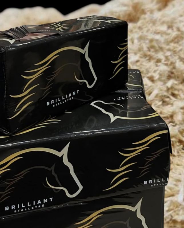 Brilliant stallstrø Pall - 10mm og kutterspon